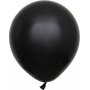 Ballonger ensfargede - Premium 45 cm - Svart - 5-pakning