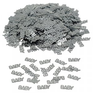 Konfetti - Baby - Slv metallisk