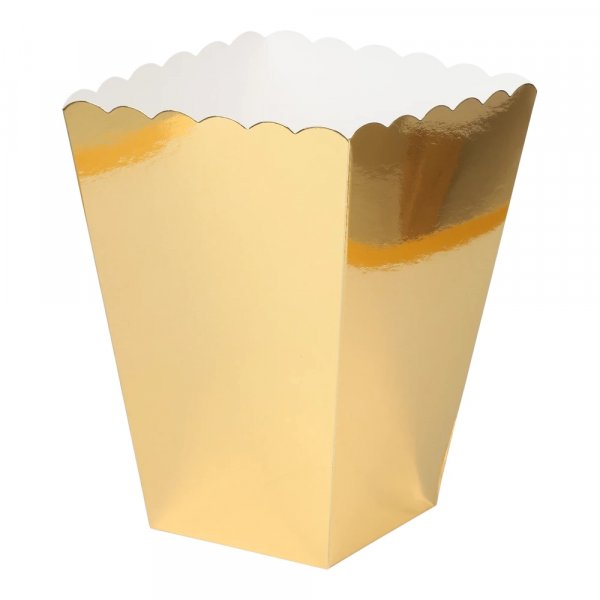 Popcornkopper - Gull - 6-pakning Popcornkopper - Gull - 6-pakning