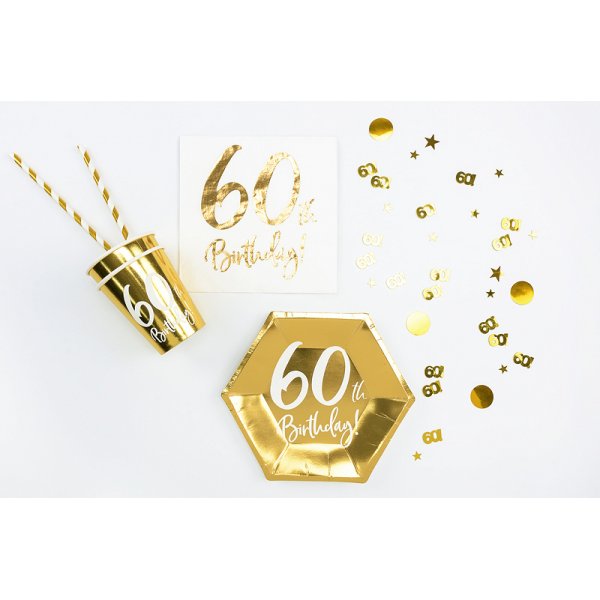 Konfetti - 60 - Gull