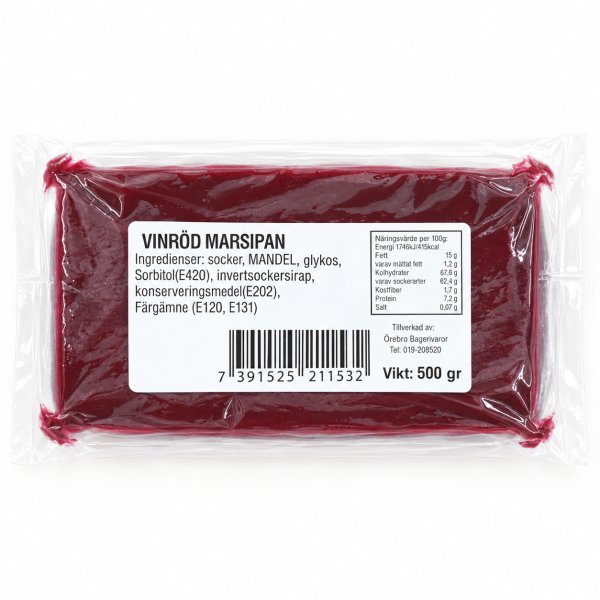 Marsipan Burgunder - 500g - Örebro Bakeri Marsipan Burgunder - 500g - Örebro Bakeri