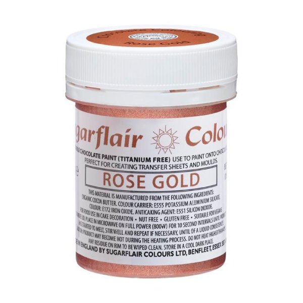 Sugarflair Sjokoladefarge Rose Gold 35g Sugarflair Sjokoladefarge Rose Gold 35g