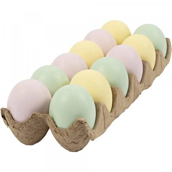 Dekorative egg - Pastell - 12-pakning Dekorative egg - Pastell - 12-pakning