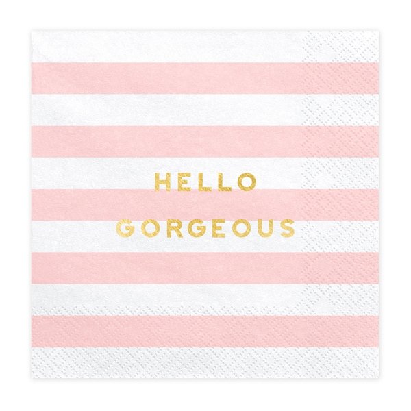 Servietter - Hello Gorgeous - 20-pakning Servietter - Hello Gorgeous - 20-pakning