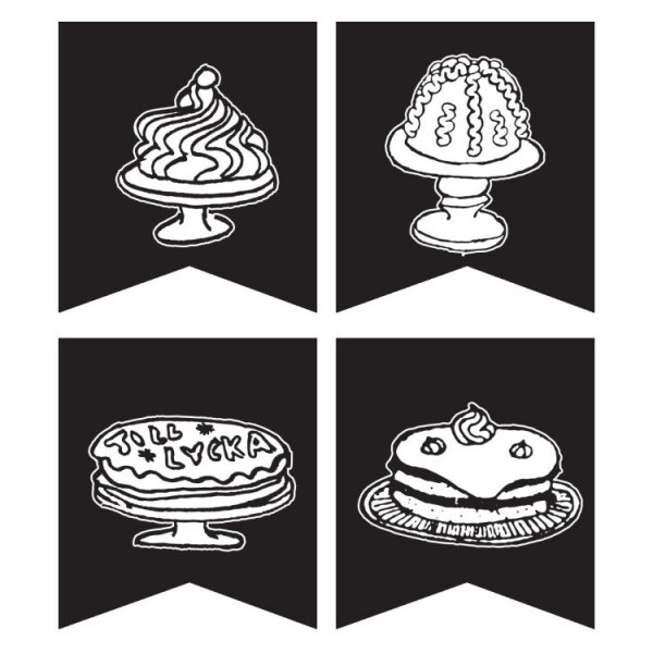 Vimpel med fargestifter - Pippi Langstrømpe Vimpel med fargestifter - Pippi Langstrømpe