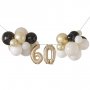 Ballonggirlang - 60 - Svart/Nude/Guld