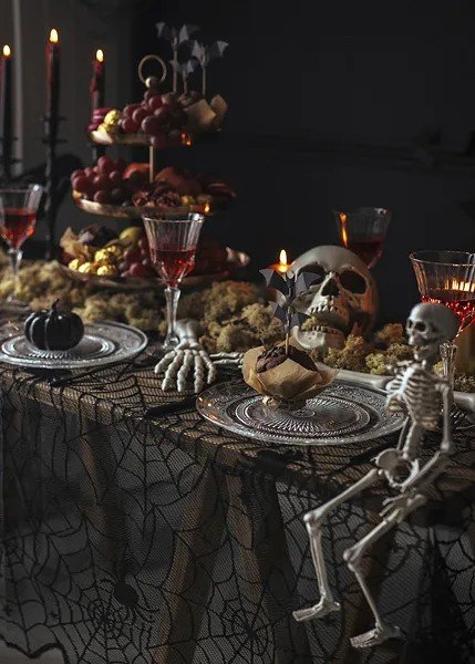 Duk - Halloween - Spindelvev - 135x180 cm