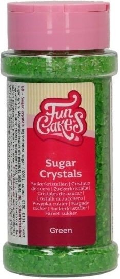 Sukkerkrystaller - Grønne - Funcakes - 80 g Sukkerkrystaller - Grønne - Funcakes - 80 g