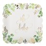 Papptallerkener - Babyshower - 8-pakning Papptallerkener - Babyshower - 8-pakning