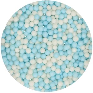 Myke sukkerperler - Blå/Hvit Myke sukkerperler - Blå/Hvit