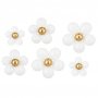 Ballongkit - Blommor - Vit/Guld