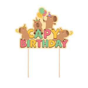 Kaketopper - Capybara - Capy Bursdag Kaketopper - Capybara - Capy Bursdag