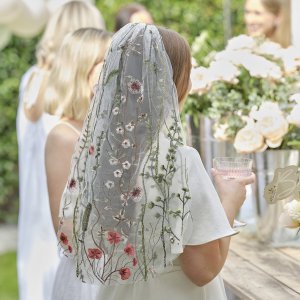 Brodert slr - Blomsterprint
