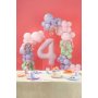 Folieballong regnbue med frynser - Mix Folieballong regnbue med frynser - Mix