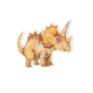 Dinosaurservietter - Brune - 10-pakning