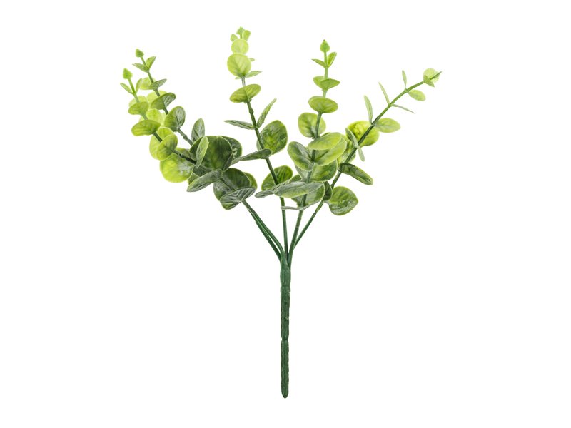 Liten kvistbukett – Eukalyptus – 27 cm – Kunstige blomster, Bryllupsdekorasjoner