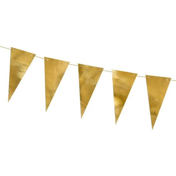 Liten vimpel - Metallisk - Gull Liten vimpel - Metallisk - Gull