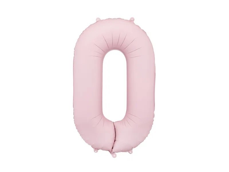 Tallballong – Lys rosa pastellfarget – 86 cm – Tall: 0 – Tallballonger, Ballonger
