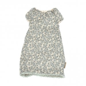 Nattkjole - Størrelse 2 - Blå/Blomsterprint Nattkjole - Størrelse 2 - Blå/Blomsterprint