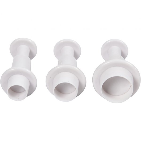 Pregede kakeutstikkere - 3-pakning - Sirkler