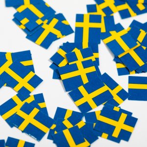 Konfetti - Svensk flagg - 150 stk Konfetti - Svensk flagg - 150 stk