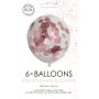 Konfettiballonger - Metallisk roségull - 6-pakning Konfettiballonger - Metallisk roségull - 6-pakning