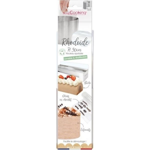 Kantfolie til kaker - Gjenbrukbar - 30 cm høy Kantfolie til kaker - Gjenbrukbar - 30 cm høy