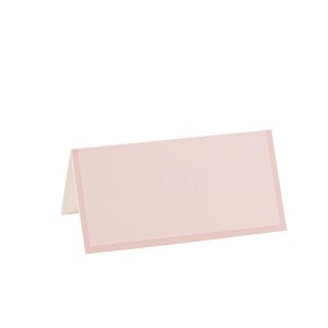 Plasseringskort - Pudderrosa - 10-pakning