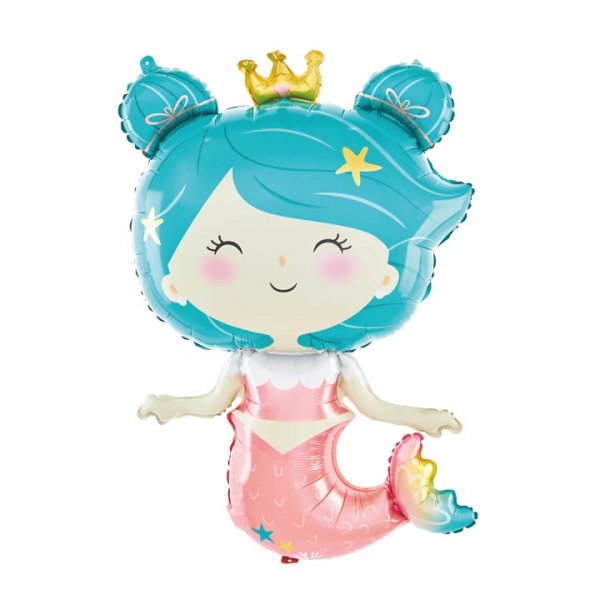 Folieballong - Havfrue - Havtema - 58 x 98 cm Folieballong - Havfrue - Havtema - 58 x 98 cm