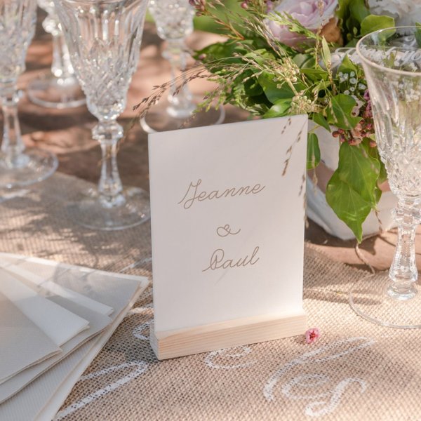 Skilt p trebase - 10 x 14 cm