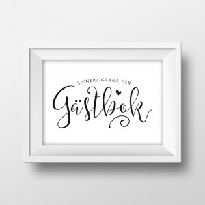 Skilt - Gjestebok