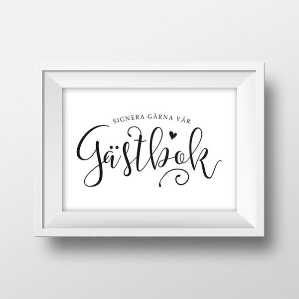 Skilt - Gjestebok Skilt - Gjestebok