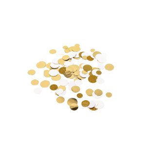 Konfetti - Kremfarget - 2,5 cm