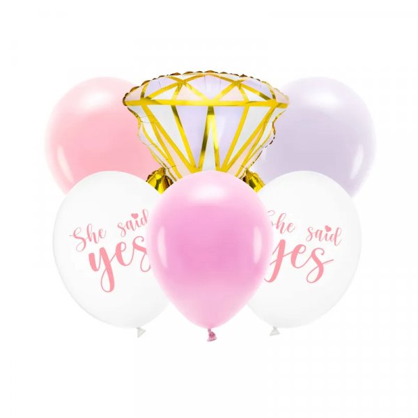 Ballongbukett - Ring - She said yes