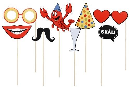 Fotorekvisitter - Krepsfat - 8-pakning Fotorekvisitter - Krepsfat - 8-pakning