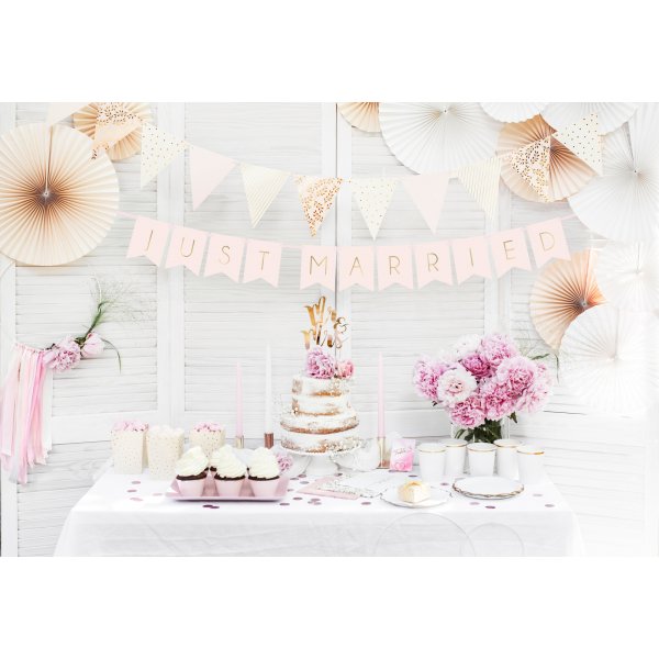 Vimpel - Mix - Rosa/Gull Metallic