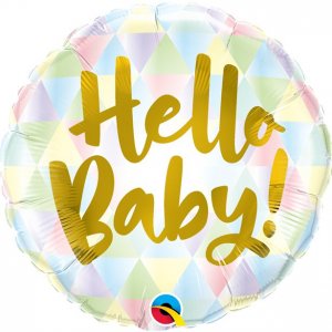 Folieballong - Pastell - Hello Baby Folieballong - Pastell - Hello Baby