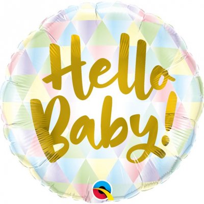 Folieballong - Pastel - Hello Baby