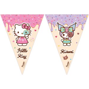 Flagggirlander - Hello Kitty & Kuromi - 9 flagg