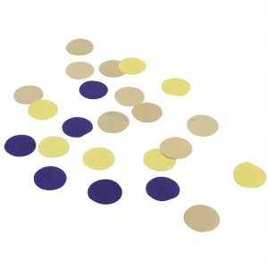 Konfetti - Sirkler - Bl/Gul