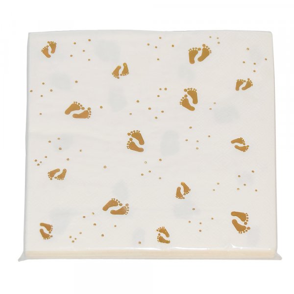 Servietter - Babyftter - Gull - 16-pakning