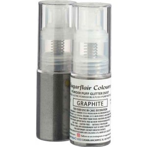 Spiselig glitterspray - Sugarflair - Grafittgr - 10 g