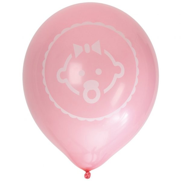 Ballonger - Baby - Lys rosa - 8-pakning
