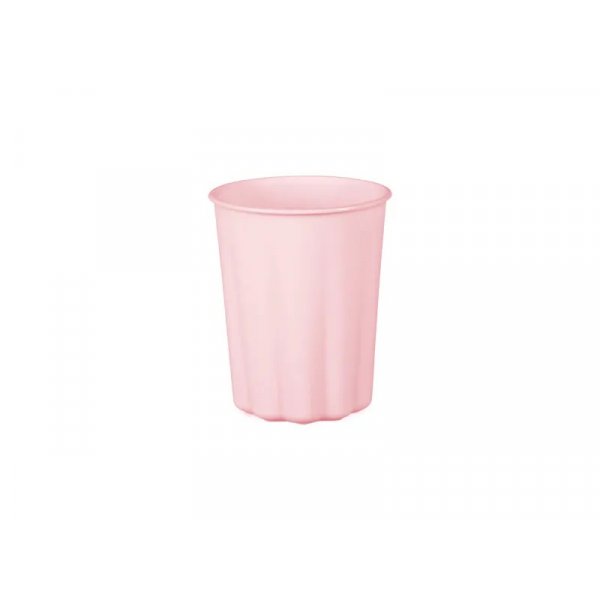 Gjenbrukbare plastkopper - lys rosa - 4-pakning