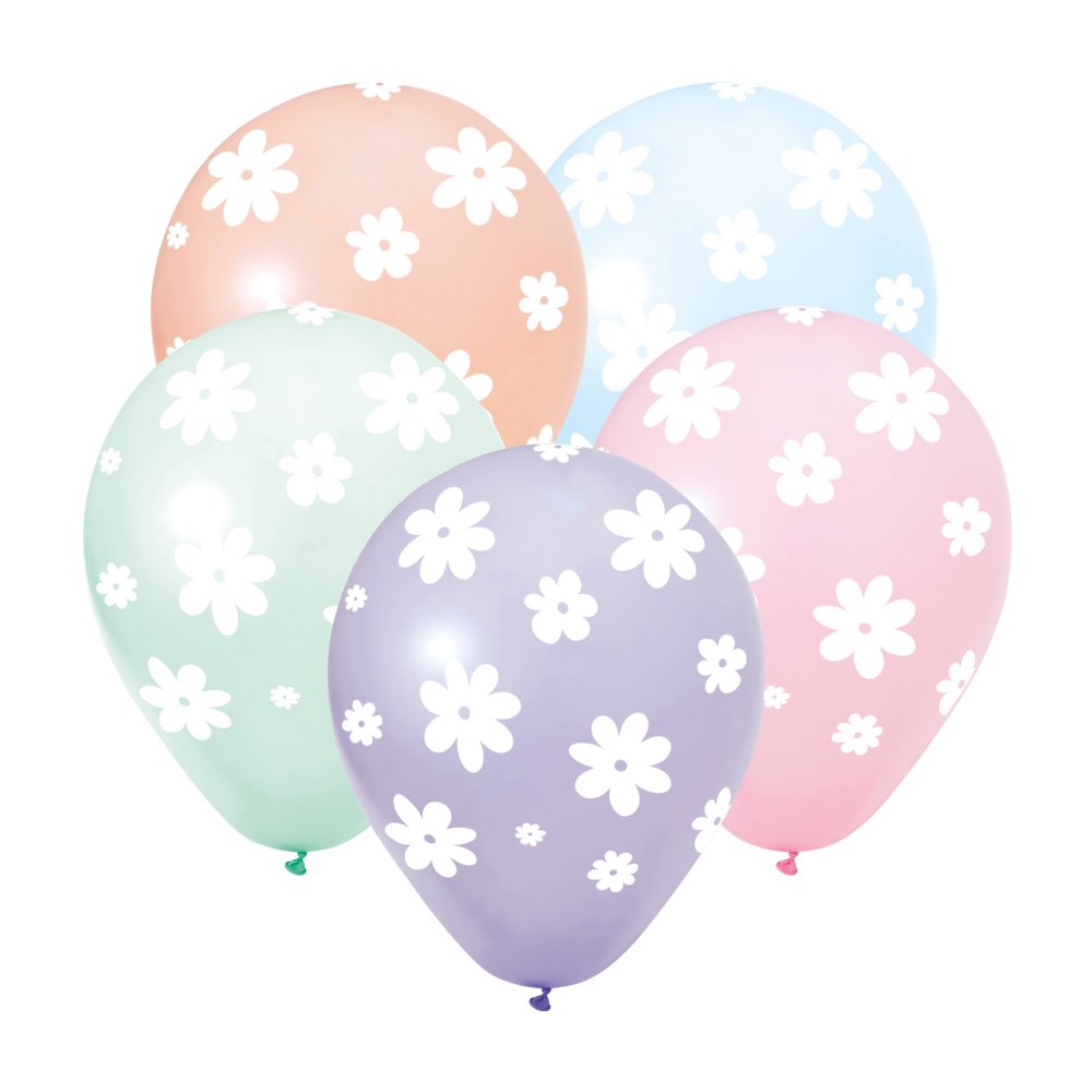 Ballongbukett - Sommerblomster - Mix - 8-pakning