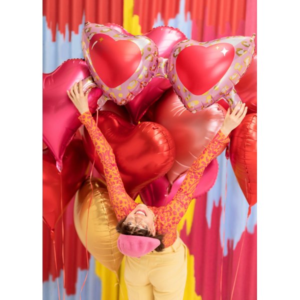 Folieballong - Rødt hjerte Folieballong - Rødt hjerte