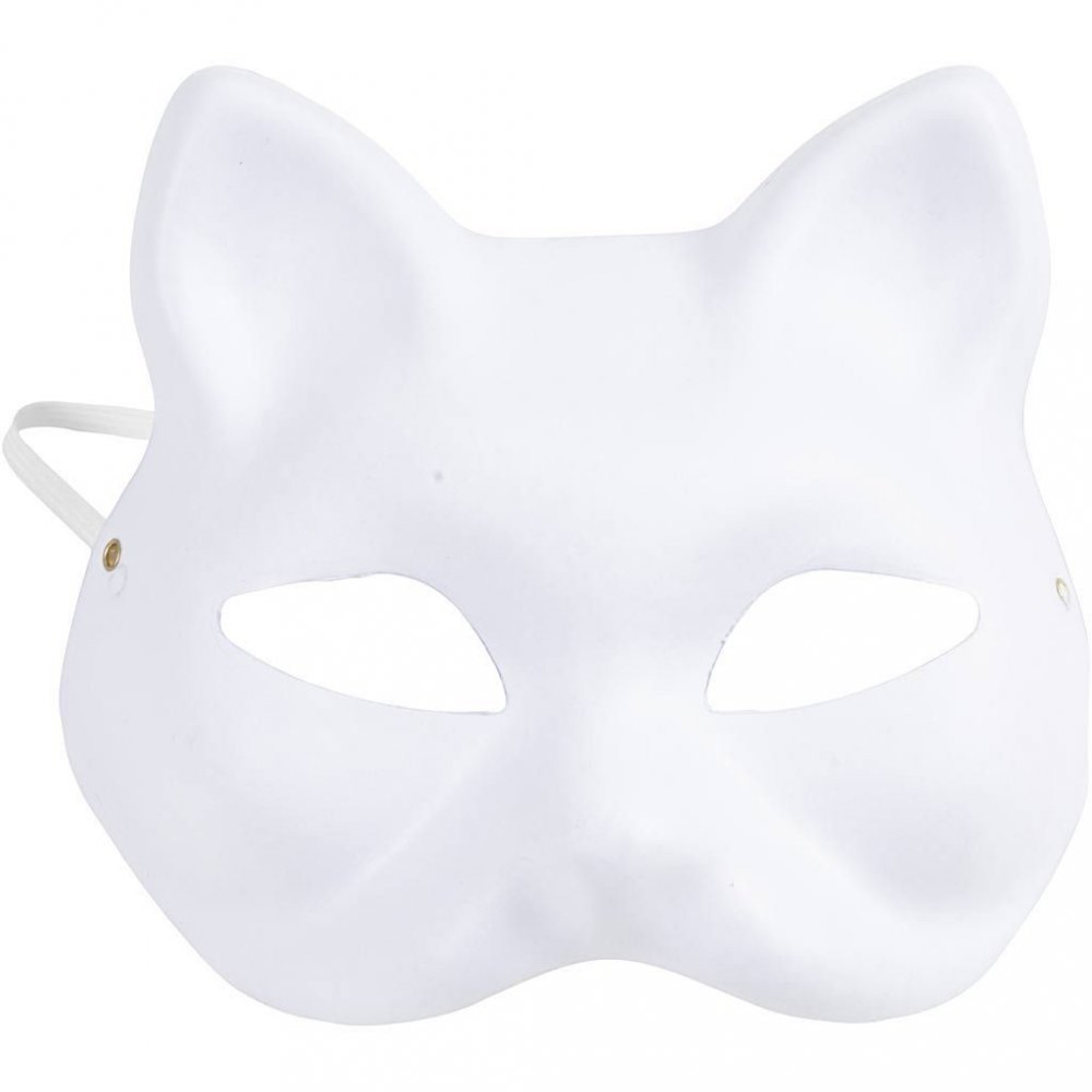 Festmaske - Gjør-det-selv - Katt - 1 stk - Barnebordet