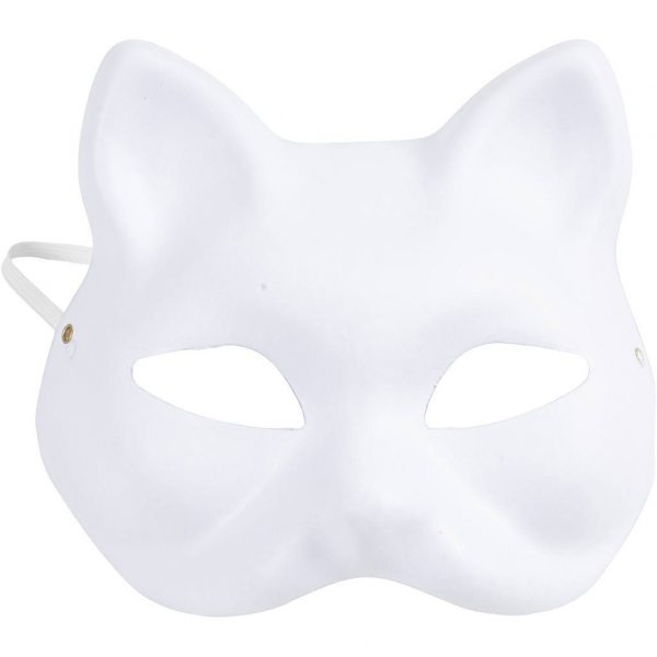 Festmaske - Gjør-det-selv - Katt - 1 stk Festmaske - Gjør-det-selv - Katt - 1 stk
