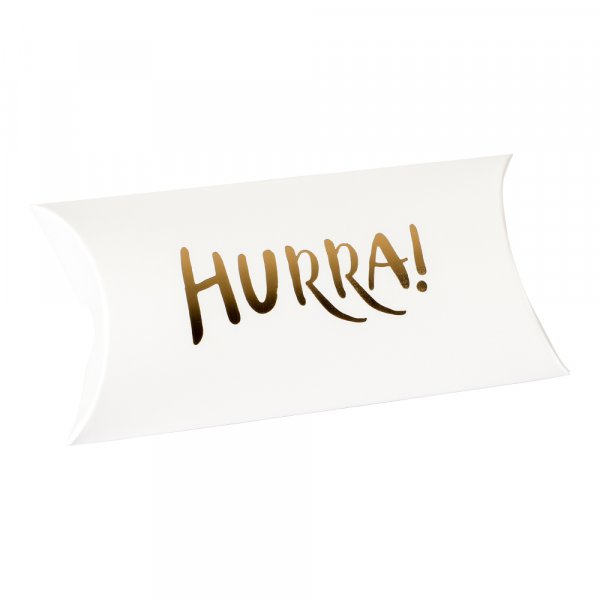 Gaveeske - Hurra - Hvit Gaveeske - Hurra - Hvit