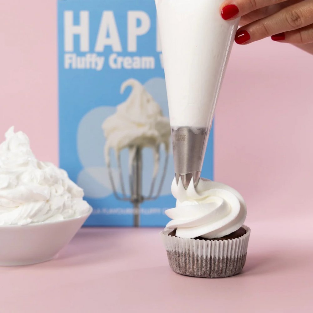 Happy Fluffy Cream Vanilje – 200 g – Happy Sprinkles – Bakeblandinger